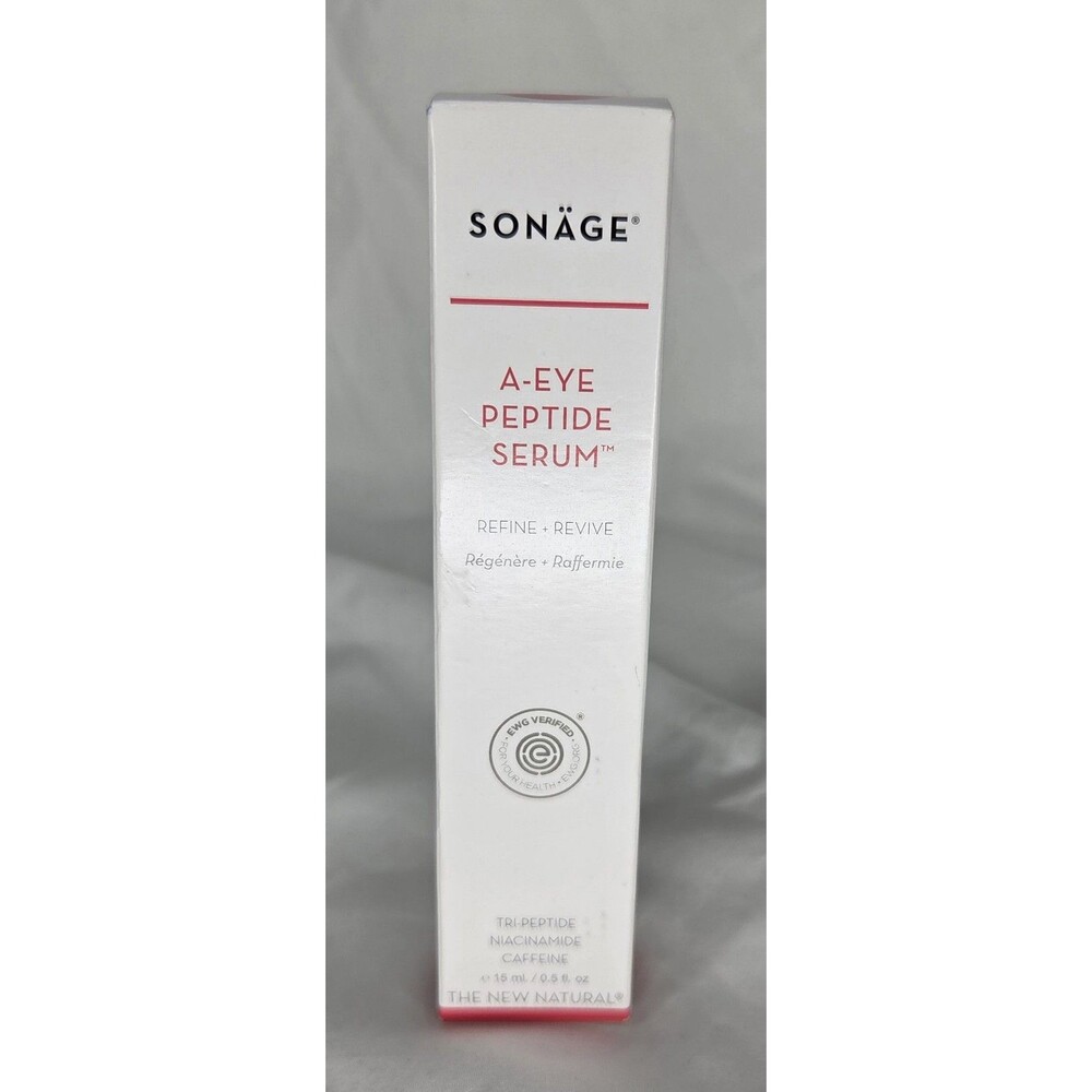 Sonage A-Eye Peptide Serum 0.5 fl oz/ 15 ml Full Size Eye Skincare New